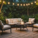 Meble ogrodowe z funkcją grzewczą — podgrzewane siedziska i stoliki